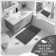 thumbnail image 2 of Alfombra de baño Yimobra, grande, antideslizante, lavable, 90 x 60 cm, gris oscuro, 2 of 7