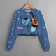 thumbnail image 1 of Otoño e Invierno nuevo Disney Stitch niñas suéter corto estampado cuello redondo ropa informal de dibujos animados para niños top130 cómodo heqiyong CONDUJO, 1 of 2