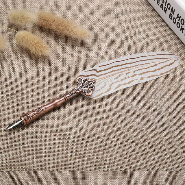Retro Feather Pen, Luxury Fountain Pen Retro Fountain Pen, Sign Pen Quill-Pen Gift For Girlfriend And Boyfriend Gift Box Birthday