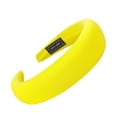 thumbnail image 2 of Siminsem Women Sponge Padded Headbands Non Slip Hair Hoop for Washing Face - Soft Velvet Spa Skincare Headband Cute Fashion Accessories for Curly Hair, Yellow, One Size, 2 of 2