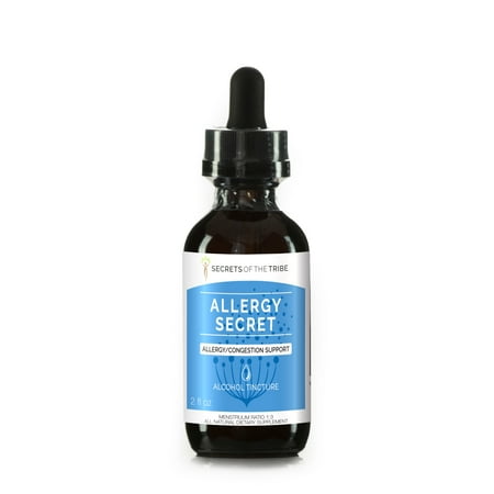 Eyebright Tincture - Allergy Secret Alcohol Extract, Tincture, Rosemary, Butterbur, Marshmallow, Stinging Nettle, Eyebright. Allergy/Congestion Support 2 oz