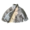 thumbnail image 1 of RXIRUCGD Manteau à Manches Longues pour Enfants, Col Rond, Couche Inférieure en Cuir, Gris, Taille : 100, 1 of 2