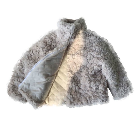 uublik Manteau Fille Manteau de Ski Hiver Extérieur Chaud Neige Coat Kid's Planche à Neige Manteau Coupe-Vent avec Capuchon Gris, Taille 1-11 Ans
