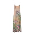 thumbnail image 5 of TJAZFJPA Robe Chandail en Molleton Femme Été Sexy Col en V Bretelles Longue Robe Mode Imprimée Vacances Plage Robe Longue Plage Robes Courtes Été pour Femmes, 5 of 5