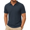 thumbnail image 2 of RICHCOIN Polo Shirts for Men Short Sleeve Classic Collared Casual Knit Golf T Shirt Summer Tops, 2 of 7