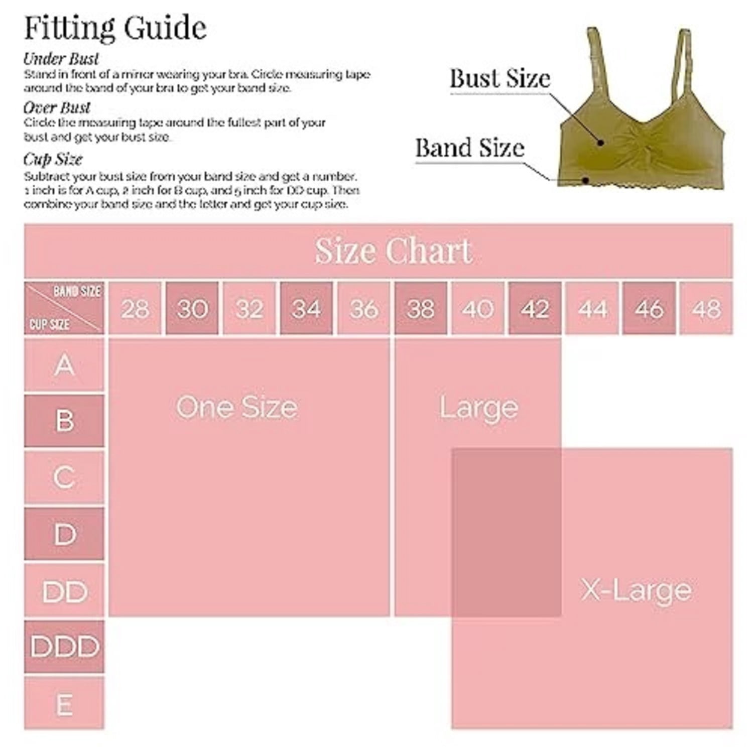 Joy Bra Lace Back Seamless Scoopneck Bra for Women, 28A to 36DD, Best Wireless Full Coverage Bra