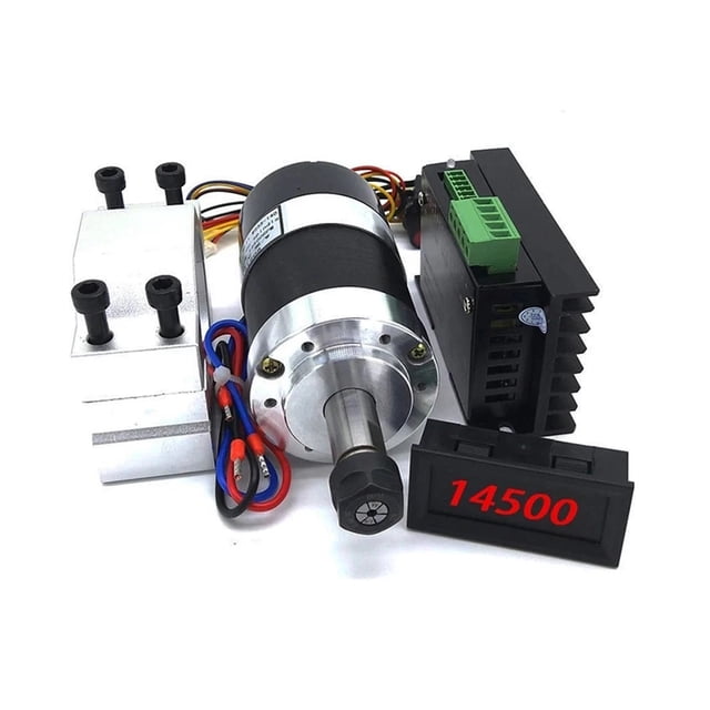 Brushless 300W Spindle High Speed 0.3KW Air-cool Spindle Motor DC 36V 12000 RPM ,Easy to Install