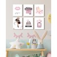 thumbnail image 6 of Drsoum Woman Wall Art Glan Classic Painting Prints Modern Farmhouse Bathroom Office Decor 8x10in6pcs Natural Framed, 6 of 6