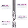 thumbnail image 4 of SpeTool 5PCS Spiral Downcut Router Bits 1/4" Shank 1" Cutting Length Solid Carbide CNC Router Bit Set End Mills for Plunge Router, 4 of 9