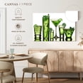 thumbnail image 5 of Elephant Stock Green Lime Cocktails Wall Art - Horizontal Canvas Wall Art - Living Room Wall Decor - Food And Drink Canvas - Green And White Decor - 12" x 8", 5 of 8