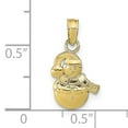 thumbnail image 3 of FJC Finejewelers 10k Yellow Gold Snowman with Scarf Hat Charm, 3 of 6
