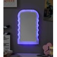 thumbnail image 5 of Urban Shop 16.5" Color Changing LED Groovy Wall Mirror, 5 of 12