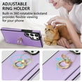 thumbnail image 2 of K-Lion Compatible with Samsung Galaxy S23 Ultra Wallet Case,Luxury PU Leather Shockproof Protective Case Card Holder Slot Ring Holder Kickstand Phone Cover for Samsung Galaxy S23 Ultra ,Purple, 2 of 5