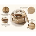 thumbnail image 5 of ChenyueFurn 31.5" Round Storage Coffee Table for Living Room,Natural, 5 of 10
