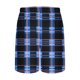 thumbnail image 5 of Ceisia Men's Gift Relaxed Knee-Length Plaid Shorts Elastic Waist Drawstring Purple-Black Multi-Color, 5 of 5
