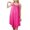 Hot Pink, variant on LIaqionyy Women's Ice Slik Lace Embroidery Nightgown Loose Sleeveless Flowy Pajamas Dress Summer Over Knee Length Sleepwear