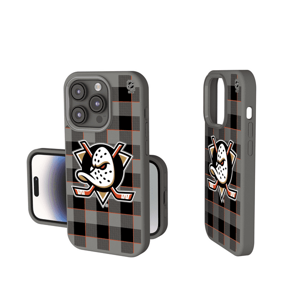 Keyscaper Anaheim Ducks Plaid Soft Touch iPhone Case