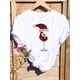 thumbnail image 4 of Camiseta con estampado de árbol de gato para mujer, ropa con estampado de Feliz Navidad y Año Nuevo, 2025, 4 of 5