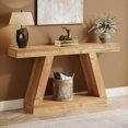 thumbnail image 6 of HiiKaa 56" Farmhouse Entryway Table,Console Table Behind Sofa, Narrow Long Entryway for Hallway, Living Room, Hallway, Behind Couch,Wood Color, 6 of 8