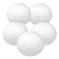 thumbnail image 2 of Paquete de 5 luces decorativas blancas Paper Lanterns TopAAA de 12 pulgadas, 2 of 7