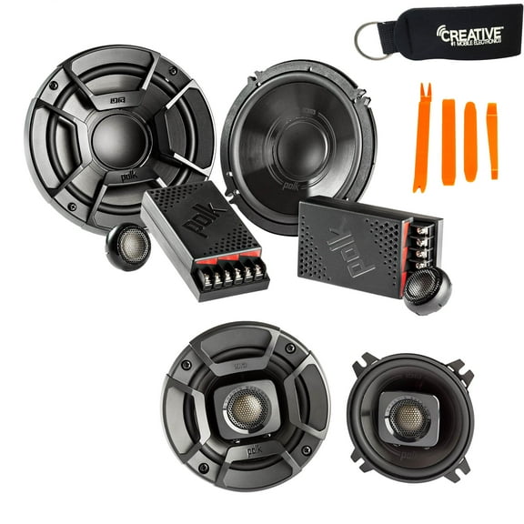 Polk Audio - A Pair Of DB6502 6.5" Components and A Pair Of DB402 4" Coax Speakers - Bundle Includes 2 Pair