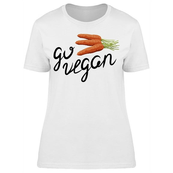 Go Vegans Carrots T-Shirt Women -Image by Shutterstock, Female XX-Large