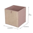 thumbnail image 3 of Mainstays Storage Cube Fabric Basket Bin - Foldable, Great for Nursery, Playroom, Closet, Home Organization, 3 of 6