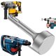 thumbnail image 3 of SDS-Plus T Post Ground Rod Driver, Drill Bit Driver Durable Hammer Drill Rod Converter pour Hammer Drill Ground Rods F.., 3 of 5