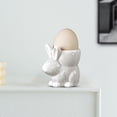 thumbnail image 2 of WYBXZ Ceramic Eggs Cup, Easter Bunny Porcelain Eggs Cup, Rabbits Ceramic Eggs Cup Desktop Home Decor, Cute Fresh Decorative Table Top Living Room Dining Room Tableware, 2 of 6