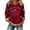 Red, variant on CHENge 250TH Anniversary USA Shirt Women Patriotic Crewneck Long Sleeve Sweatshirts USA Flag American Pullover 1776-2026 Sweater