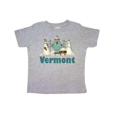 

Inktastic Cute Vermont Snow Kids Gift Toddler Boy or Toddler Girl T-Shirt