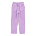 thumbnail image 5 of XIMIN Boys and Girls Preppy Sweatsuit Set, 2 Piece Outfit with Zip Up Hoodie and Joggers, Fall Winter School Athletic Clothing (Purple, 11-12Years), 5 of 6