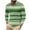 Green #C, variant on Men's 1/4 Zip Pullover Striped Fashion Casual Golf Shirts Long Sleeve Polo-Collared Color Block Fall Spring Tops (XL, Pink #C)
