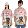 thumbnail image 4 of Every Fart is Love Note Mastiff Guilty Face Happy Valentine's All Over Print 3D Baseball Shirt Mastiffs Dog Lover Gifts Idea Softball Sport - 01016, 4 of 6