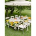 thumbnail image 4 of Outdoor Tablecloth with Umbrella Hole for Patio/Picnic/Party/Camping, Summer Lemons Waterproof Table Cloth Rectangle Table Cover Washable, Fruits White Flowers Vintage Rustic (60"x 102"), 4 of 8