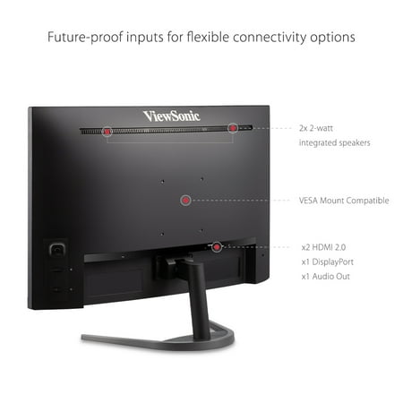 ViewSonic - 27 LCD Curved Monitor (DisplayPort HDMI)