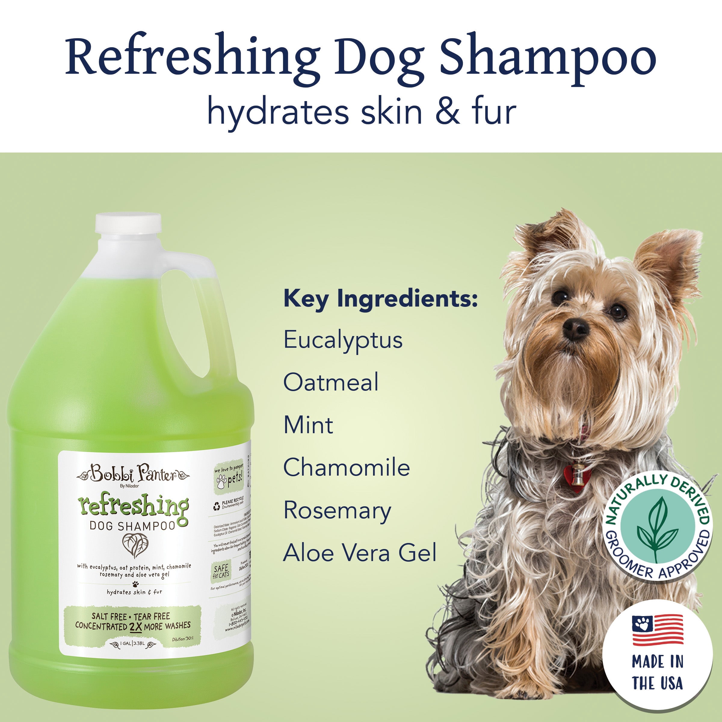 Bobbi Panter Botanicals Refreshing Dog Shampoo Mint/Chamoile (1 Gallon)