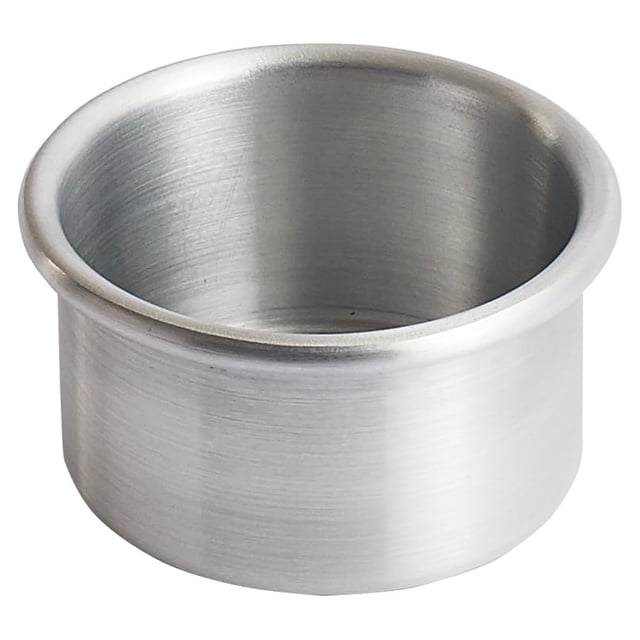 Molde redondo para pastel de aluminio Winco de 7,5 cm x 5 cm