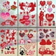 thumbnail image 1 of 8 Hojas de Adhesivos para Ventanas del Día de San Valentín, Pegatinas para Ventanas de Gnomos, Adhesivos para Ventanas con Corazón, Decoraciones para Bodas, Fiestas del Día de San Valentín, 1 of 8