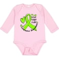 thumbnail image 3 of Inktastic Love, Care, Cure Lymphoma Awareness Lime Green Ribbon Hearts Boys or Girls Long Sleeve Baby Bodysuit, 3 of 5