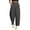 Dark Gray, variant on Clothing 2025 Women's Casual Pants Womens Wide Leg Barrel Pants Elastic High Waisted Side Pocket Palazzo Trousers Business Work Casual Pants Women Blendingpants
