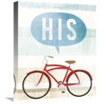 thumbnail image 1 of Global Gallery's 'Beach Cruiser His II' By Michael Mullan Stretched Canvas Wall Art, 1 of 4