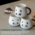 thumbnail image 4 of Funny Panda Mug,Panda Coffe Mugs with Lid & Spoon,Cute Panda Ceramic Coffee Mug,Kawaii Panda Cup Gifts for Girls Women Men Kids (Despise,470ML), 4 of 7