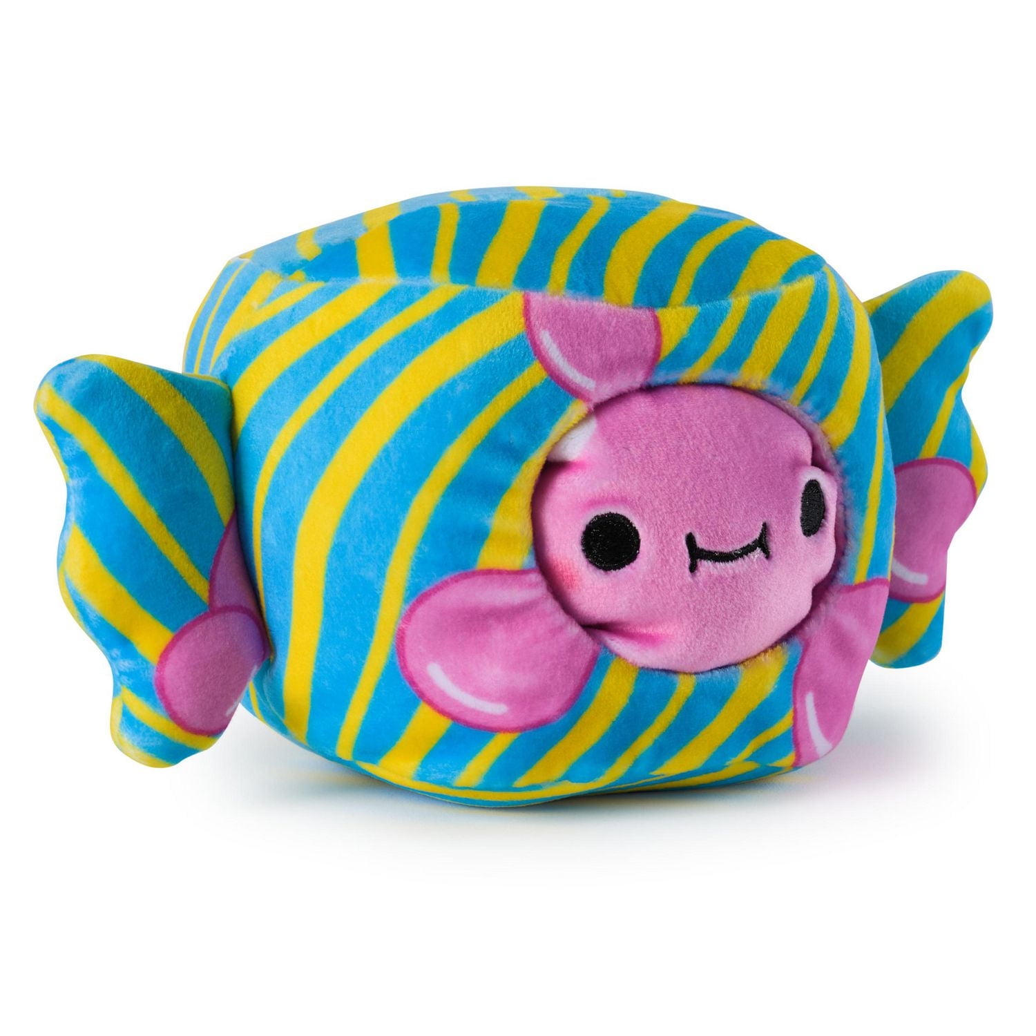 Cheeky Chonks Bubble Bum, Peluche réversible, peluches sur le thème de la nourriture, peluche chewing-gum à partir de 3 ans, rose, 11 cm
