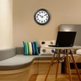 thumbnail image 3 of 12 Inch Retro Wall Clock Silent,Accurate Time,Big Numbers,Quartz,Analog,Black Gold, 3 of 8