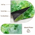 thumbnail image 6 of Rectangle Area Rugs 4 x 6 Ft, St. Patrick's Day Non-Slip Residential Carpet, Spring Botanical Green Leaves Clovers Indoor Crawling Mats Runner Rugs for Living Room/Dining Room/Bedroom, 6 of 8
