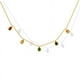 thumbnail image 1 of Collar con colgante de circonitas de colores, collar con circonitas para mujer, color dorado, 1 of 5