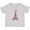 thumbnail image 3 of Inktastic Eiffel Tower in Paris with Flowers and Pink Banner Boys or Girls Baby T-Shirt, 3 of 5