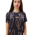 thumbnail image 3 of Hype - Camiseta Scribble Corazones Niñas (Negro, Marrón), 3 of 3