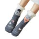 thumbnail image 2 of Style 6 Calcetines de invierno para mujer, pantuflas peludas, dibujos animados Kawaii, gruesos, cálidos, forro polar de imitación, medias térmicas para dormir, 2 of 5